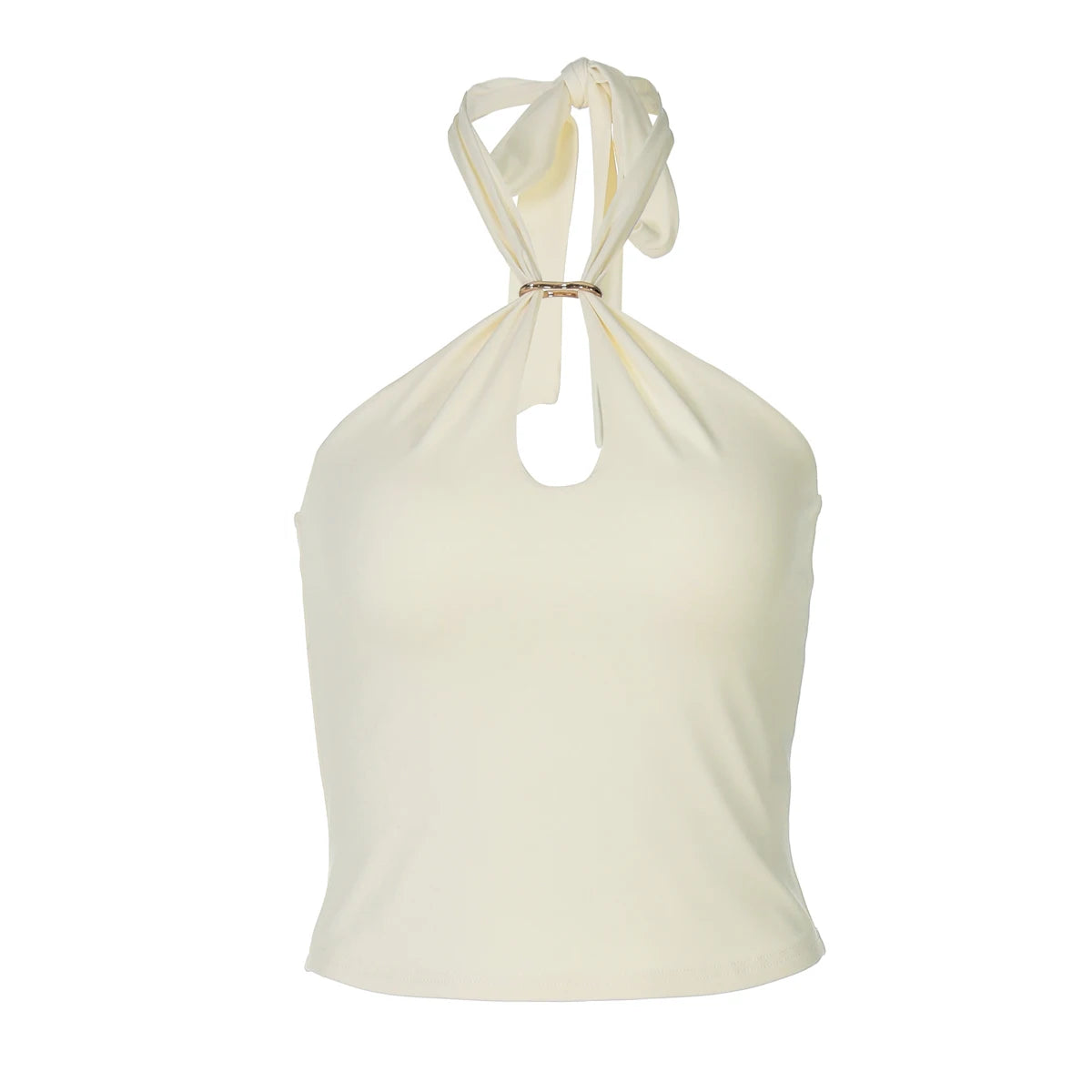 Halter Backless Bandage Crop Top