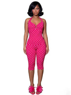 Ladies V Neck Sleeveless Backless Tops And Capri Pants