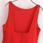 Backless Ruffle Mini Dress Sleeveless Bodycon Party Outfit