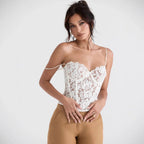 Women's Fashion Lace Spice Sling Vest Fishbone Top