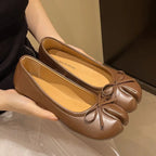 Tabi Style Leather Flats For Women Cozy Split Toe Slip On Shoes