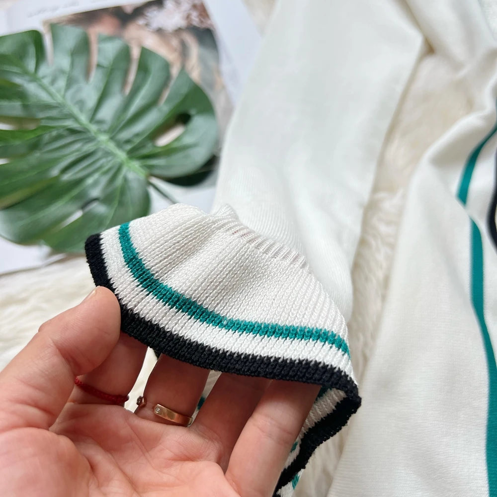 Knit Mini Dress With Ruffles