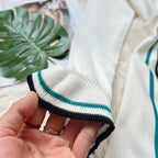 Knit Mini Dress With Ruffles