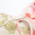 Rose Print Reverie Backless Fishtail Midi Dress With Tiered Ruffles And V Neck