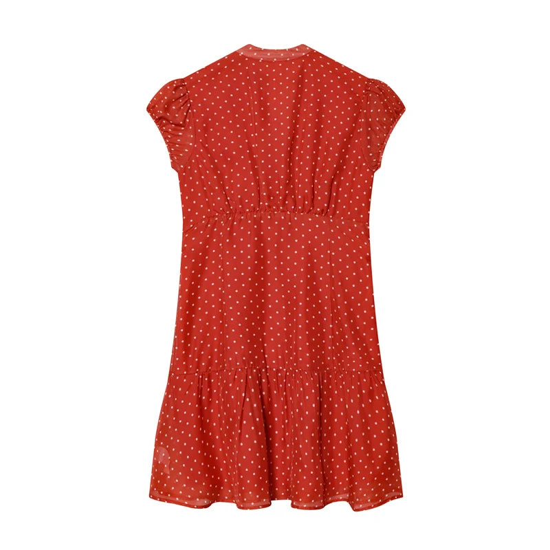 Polka Dot Spring Mini Dress