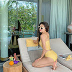 Girly Cute Style High-Waist Bikini Set