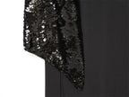 Backless Sequin Patchwork Maxi Dress With Wide Sleeves