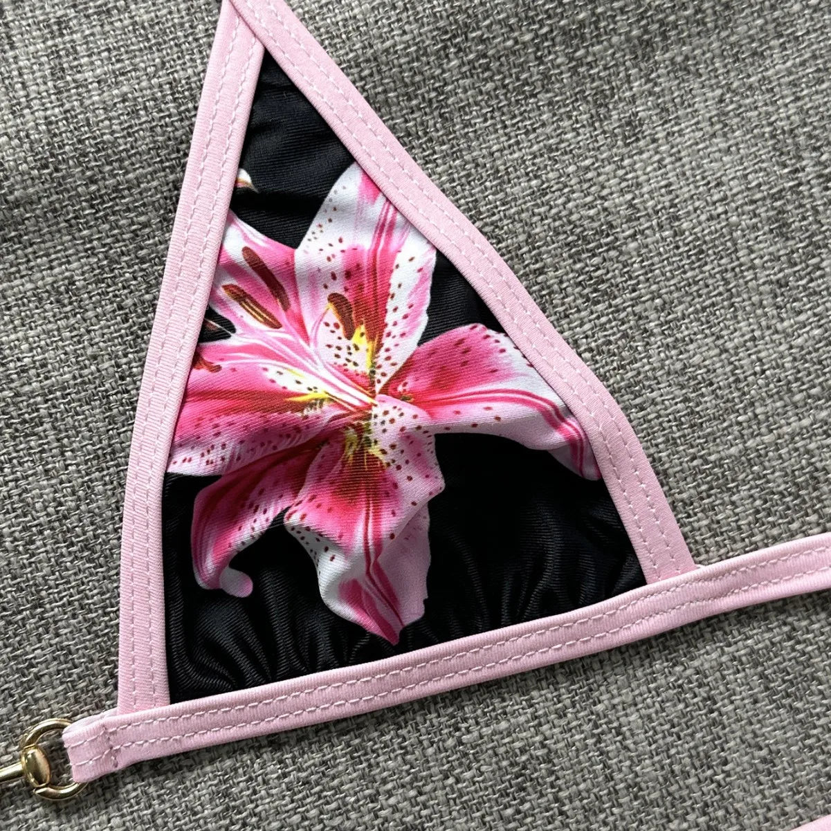 Three-Point Bikini Swimwear Women Micro Bikinis Strap Binding Backless