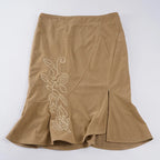 Sexy Retro Fishtail For Women's Embroidery Printed Straight Skirt