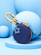 Mini Blueberry PU Leather Pendant Coin Purse Keychain Charm