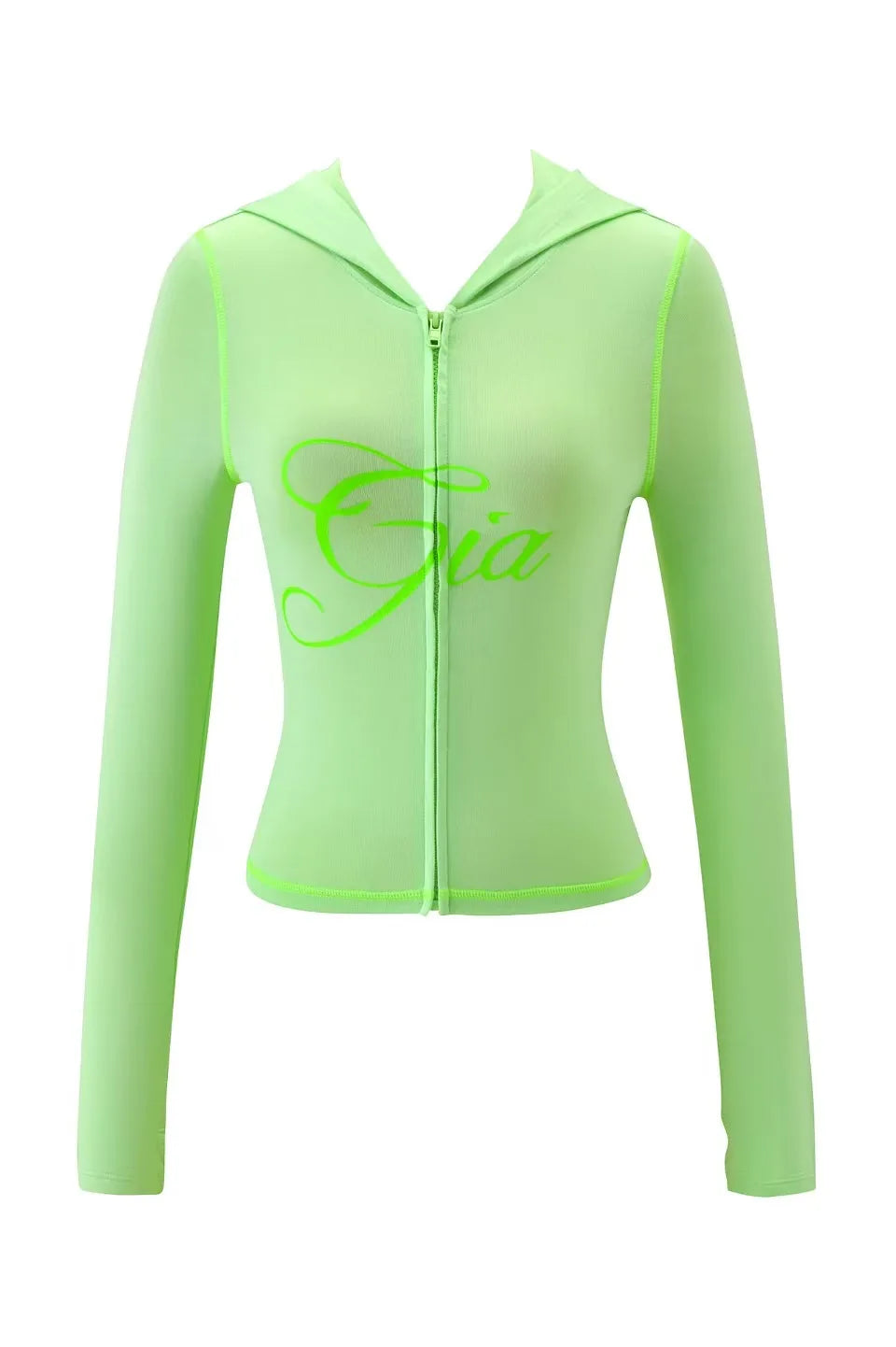 Two Piece Slim Fit Letter Print Hooded Zipper Jacket And Pants Set Open Thread Design