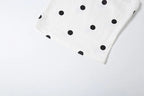 Polka Dot Set With Crop Cami Top And Slim Capri Trousers