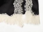 Lace Hem Mini Skirt Mid Waist Above Knee Length