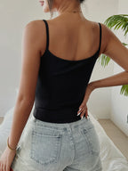 Cropped Corset Top With Suspenders Chic Retro Camisole Vest