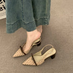 Closed Toe Buckle Sandals With Comfortable Chunky Heel