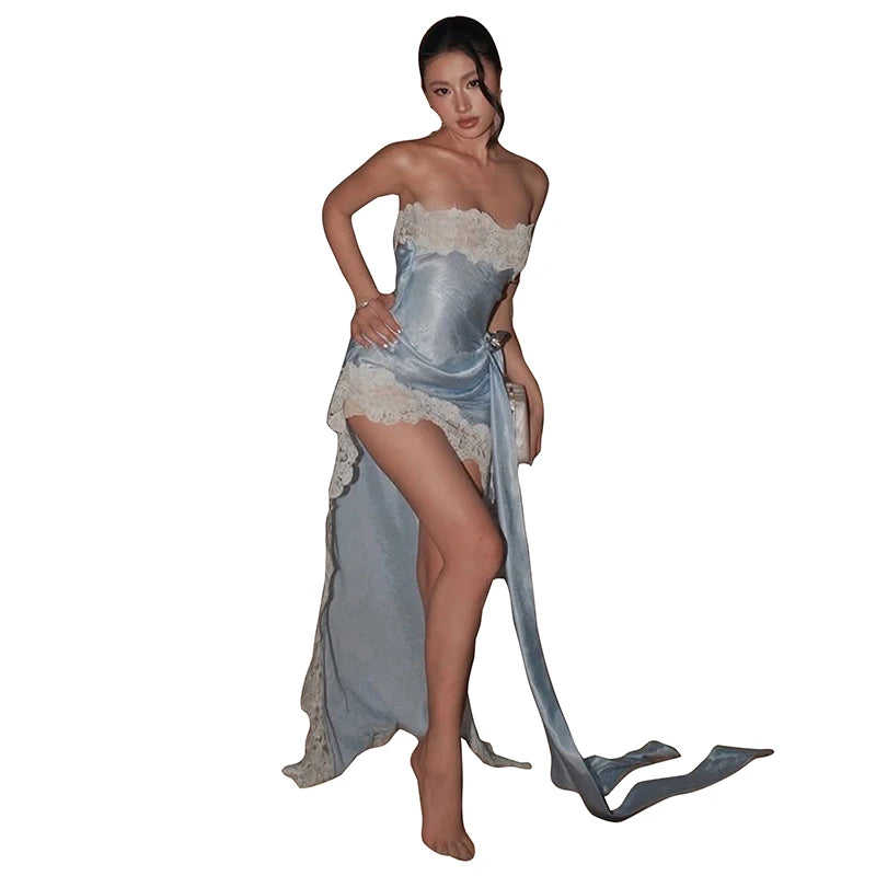 Patchwork Jacquard Hollow Party Dress