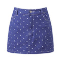 High Waist Mini Skirt With Dots Print Detail For Women Streetwear