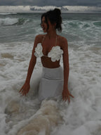 Three Piece Bandage Bikini With Skirt Bathing Suit For Women Brazilian Style A Line Skirt Summer Swimwear