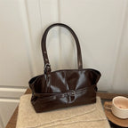 Vintage Inspired Minimalist Tote Bag With Top Handle Large Capacity