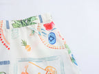 Plant Print Camisole And Shorts Set