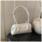 Underarm Bag Solid Color PU Shoulder Handbag