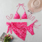 Triangle Bikini Set With Cover Up