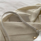 Retro Solid PU Leather Shoulder Bag For Women Chic Casual Hobo