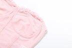 See Through Patchwork Strapless Top With Fishbone Detail Backless Fashion