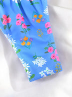 Floral Bow Pink Bikini Swimsuit For Women Low Waist Bandage Beachwear Chic Summer Bathing Suit