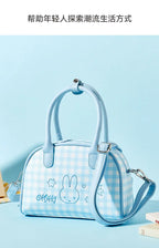 Playful Bunny Themed Crossbody Bag With Decorative Charm And Lightweight Design