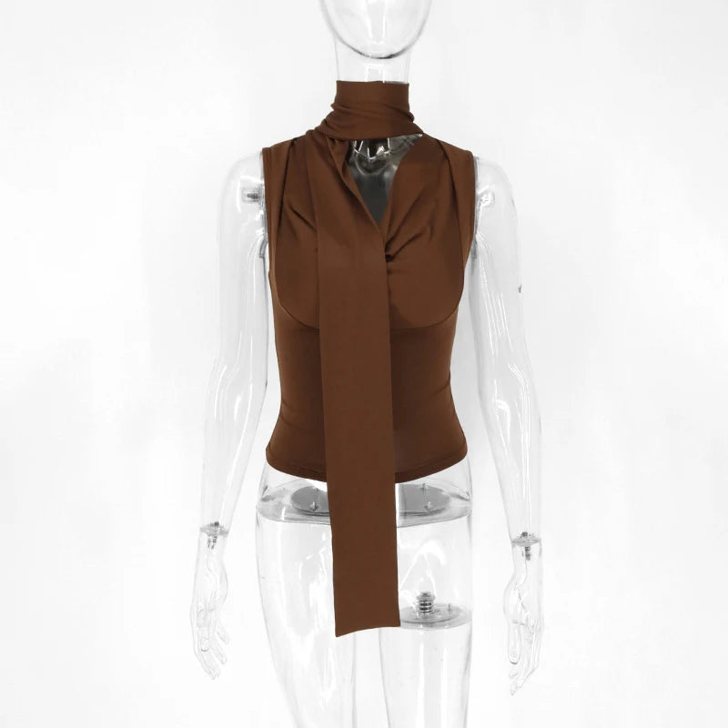 Tank Top For Women V Neck Sleeveless Knit
