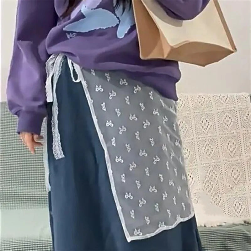Lace Layered Gauze Skirt With Wrap Style Spicy Girl Streetwear Look For Bold Everyday Chic