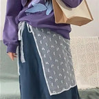 Lace Layered Gauze Skirt With Wrap Style Spicy Girl Streetwear Look For Bold Everyday Chic