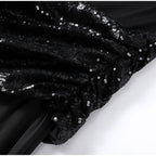 Backless Party Maxi Dress With O Neck Slim Pleated Ribbon Detail