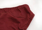 Burgundy Lace Mesh Push Up Bra Set With Embroidery Ultra Thin Sexy Lingerie For Women