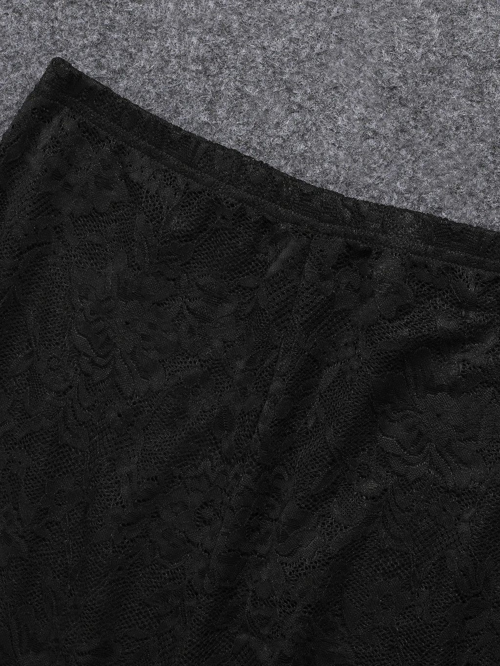 See Through Lace Set With Long Sleeve Top And Pants