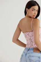 Women's Fashion Lace Spice Sling Vest Fishbone Top