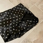 Satin Polka Dot A-Line Skirt Low Waist