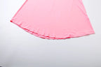 Peach Backless Maxi Dress With Waistless Silhouette And Ruched Elegance
