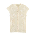 Women Knitted Fashion Short Sleeved Cardigan Top Single Breasted