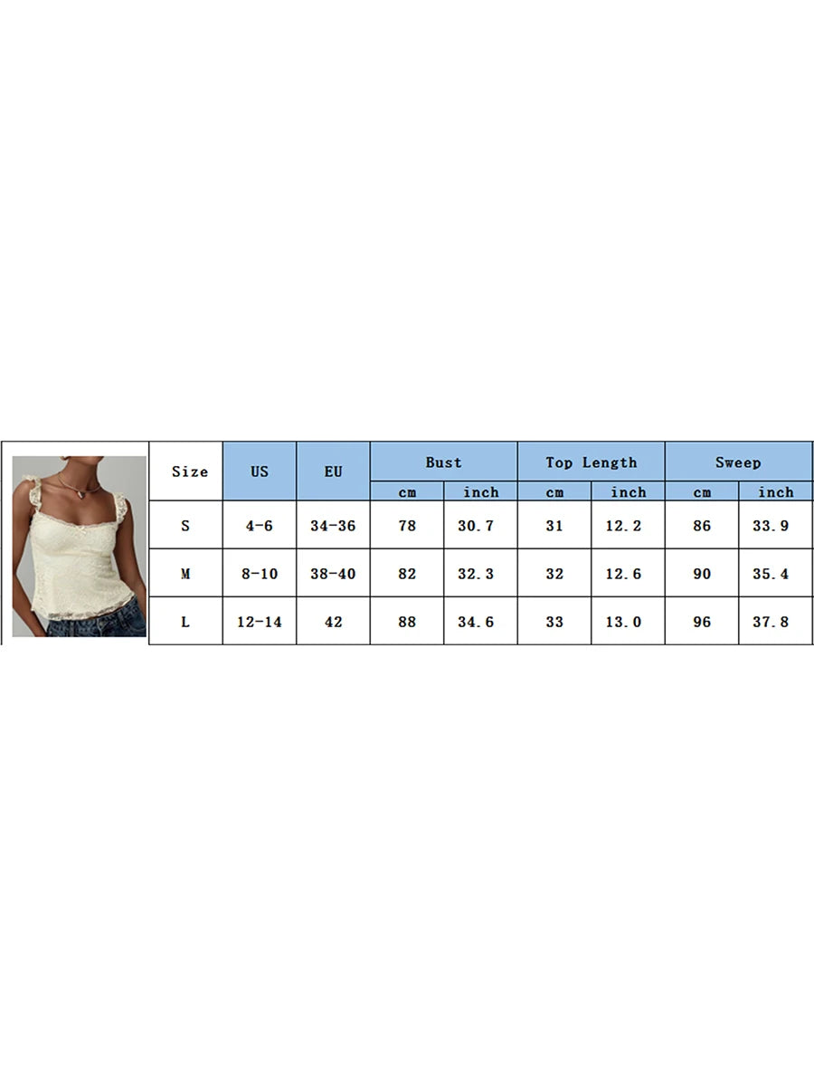 Fashion Women's Lace Floral Patchwork Cami Tops Sleeveless Open Back Low Cut