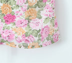 Floral Print Chiffon Sexy Backless Slim Super Short Lace Camis Top