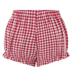Cozy Kawaii Plaid Pajama Shorts With Elastic Waist Ruffle Trim