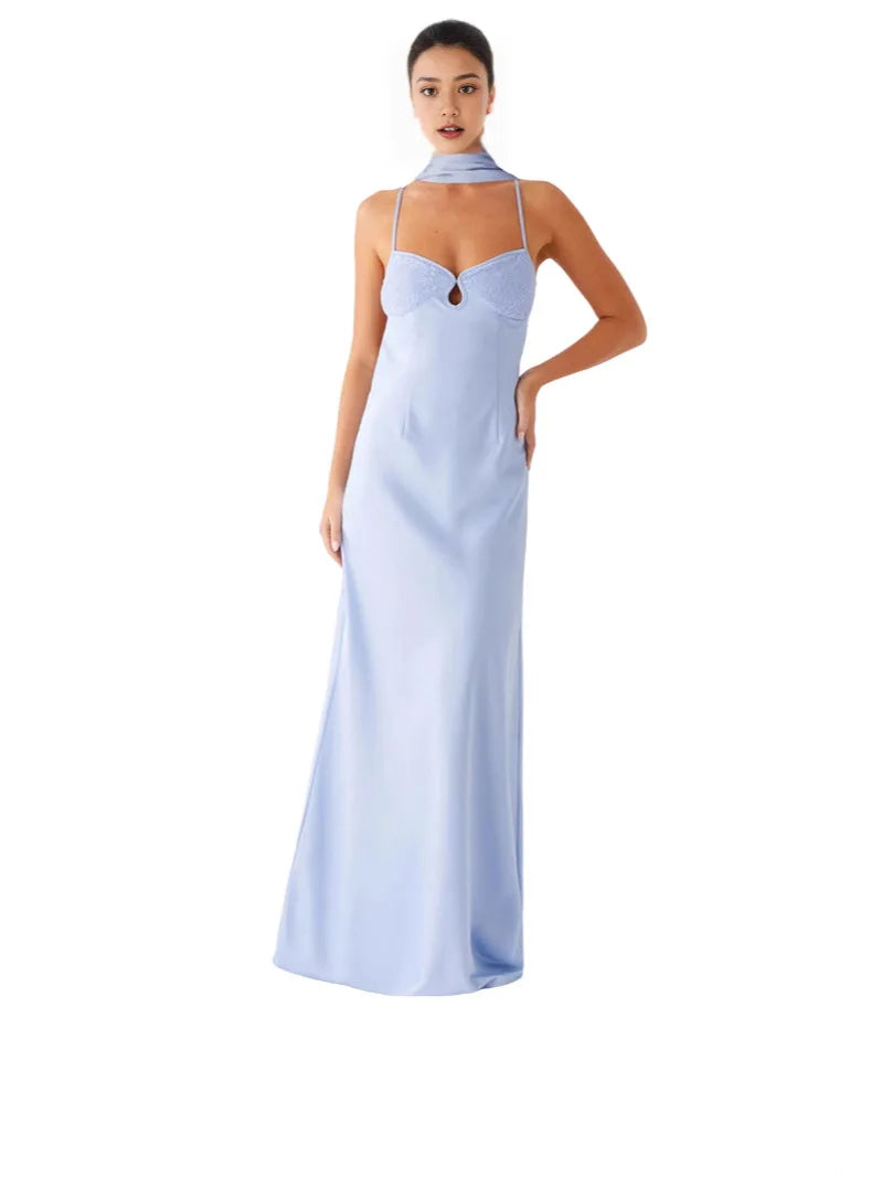 Backless High Waisted Dress