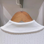 Polo Neck Knit Dress With Elastic Slim Fit And Multi Pocket Wrapped Hip Skirt