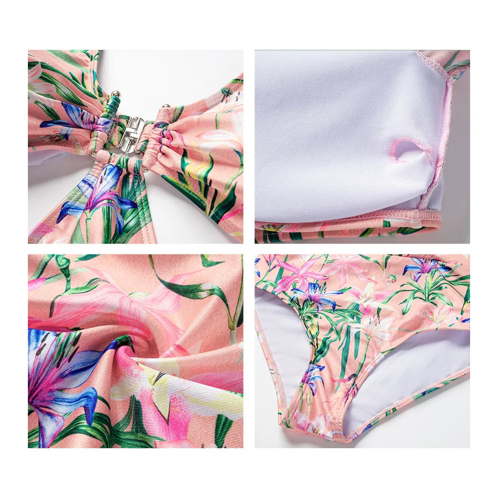 Coastal Chic Swim Set With Crop Top And Skirt Cover Up For Summer Vibes