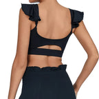 Yoga Gym Wear Woman Women's Chest-Wrapped Nude Feel Quick-Drying Beauty Back High Waist Vest Sports Workout