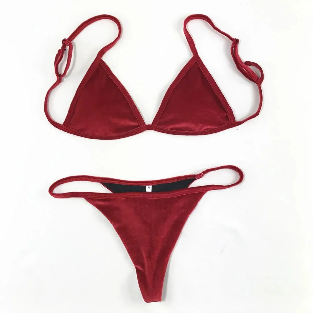 Sexy Backless Bikini Set
