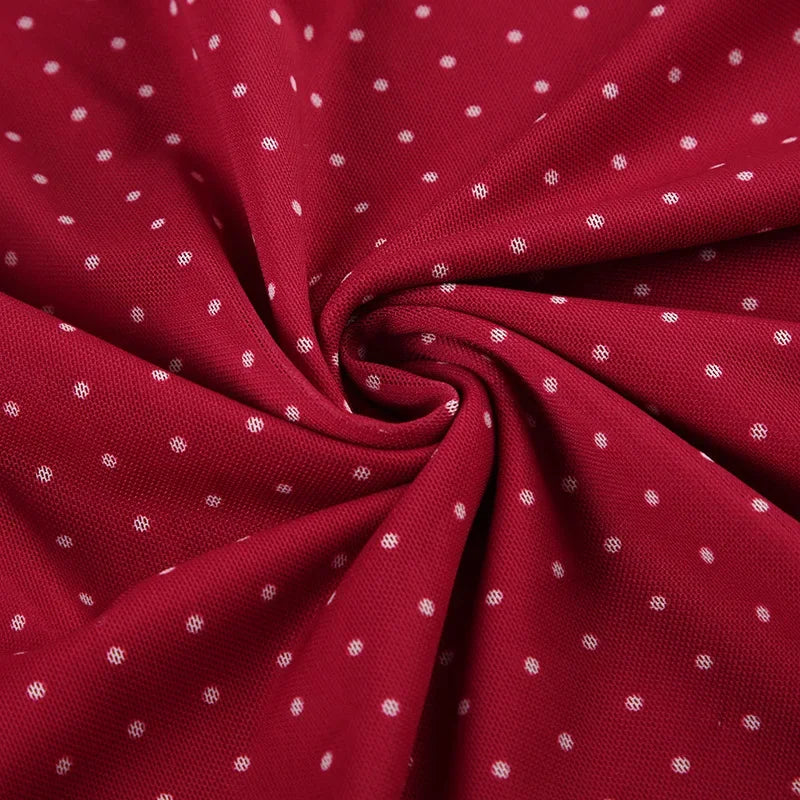 Polka Dot A Line Mini Dress With Ruched Strapless Backless Silhouette