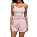 Women Pajamas Set 2 Pieces Loungewear Suits Cami Tops And Shorts